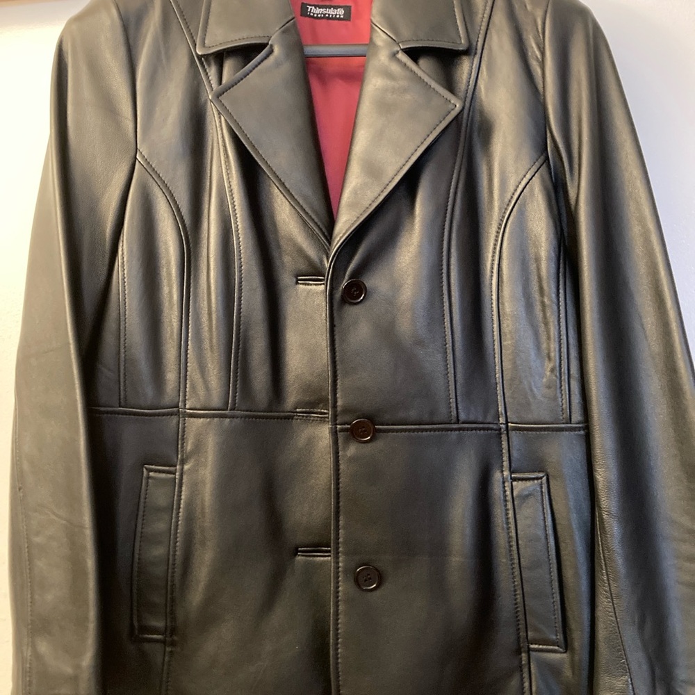 Leather ladies jacket.  Pristine condition.